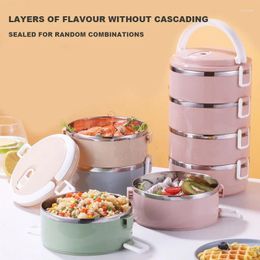 Dinnerware Stainless Steel Lunch Box Children Thermal Insulation Lunch-Box Picnic Bento School Student Tableware Storage Container