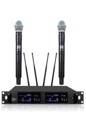 QLX24D High Quality UHF Profeesional Dual Wireless Microphone System Stage Performances with Two Wireless Microphone3168573