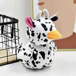 Small Size Plush Doll Cow Duck Exquisite Stuffed Toy with Workmanship for Kids Soft Pp Cotton Ducks Children 240401