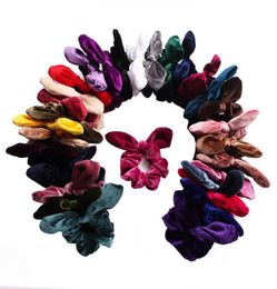 30 Color Velvet Band Elastic Hair Scrunchies Scunchy Hairbänder Kopfband Ponytailhalter Girls Accessoires Kinder Haarzubehör 2908098