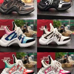 Luxury Women Comfortable Casual Shoes Archlights Sneaker Lace Up Low Top Sneakers Luxury Designer and Super Quality with Box 35-41