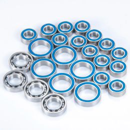 AXSPEED 24PCS Complete Bearings Kit for Element RC Enduro Sendero RTR Blue Ball Bearing Upgrade Parts
