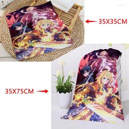 Towel Custom Sword Art Online Microfiber Bath Baech Towels Sport Drying Travel 35X35cm35x75cm