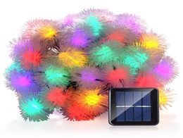 LED Strings Solar String Lights Chuzzle Ball Christmas Light 30 50 100 200 LEDs Waterproof Fairy Decorative Lighting6463933