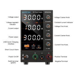 Wanptek 30V 10A DC Power Supply Adjustable Digit Display Laboratory Power Supplies Voltage Regulator 60V 5A 120V 3A Repair