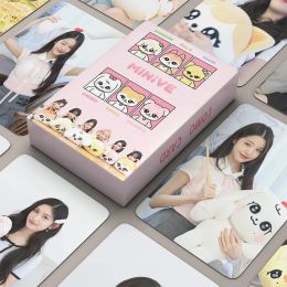 KPOP 55pcs/set IVE Album MINIVE Lomo Card Wonyoung LIZ Rei Gaeul Leeseo Fan Favorite Gift Collector Card Photo Card Postcard