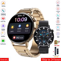 Watches GT3 Smart Watch F22R 1.32" IPS BT Phone Call Body Temperature 24 Hours Heart Rate Men Women Smart Bracelet Custom Watch Face GT2