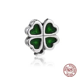 925 Sterling Silver Jewelry Gift Family House, Green Clover, Dove Charm Bead Fit Original Pandora Bracelet Necklace For Women