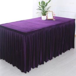 Table Cloth Activity Office El Velvet Set Rectangular Conference Room Tablecloth Black