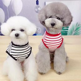 Dog Apparel Casual Striped Vest For Pet Thin Clothing Teddy Spring And Summer