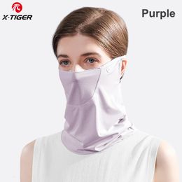 XTIGER Women Face Cover Ice Silk Sunscreen Mask Summer AntiUV Breathable Cycling Scarf Sun Protection Hiking Neck Balaclava 240401