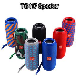 TG117 Portable Column Speaker Waterproof Bluetooth Speaker Outdoor Bicycle Subwoofer Bass Wireless Boom Box Loudspeaker FM TF card9679024