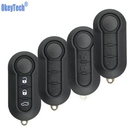 For Fiat 500 Panda Punto Bravo Car Alarm Keyless Key Case 3 Button Flip Folding Remote Key Case Shell Cover Sip22 Blade7989920