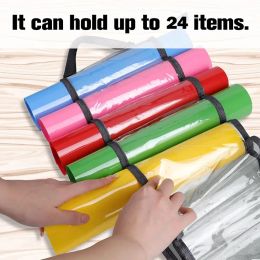 1PC Vinyl Storage Holder Hanging Bag Vinyl Roll Storage Rack Thermal Transfer Film Organiser Hanging Pocket Behind The Door