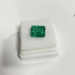 Loose Diamonds Meisidian Lab Created Hydrothermal 6x8mm 1.5Karat Columbian Gmestone Green Emerald Price Per Carat