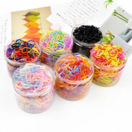 Children Disposable Rubber Hair Ties Box Packaging Strong Pulling Baby Girls Bands No Damage To Hair Head Ropes