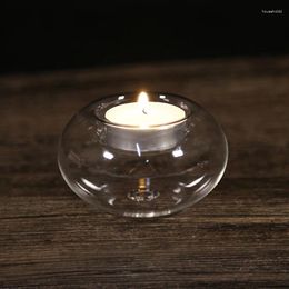 Candle Holders Multi-Purpose Transparent Atmosphere Light Glass Holder For Dining Home Garden Wedding Tea Party And Other Decoration