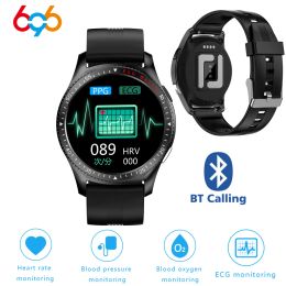 Watches ECG PPG Smartwatch 2021 BT Call Phone Watch Ti Chip Band Heart Rate Spo2 Monitor Smart Watch Wireless Electrode Wristband PK N58