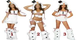 Sexy Claus Santa Fancy Dress Costume Womens Christmas party Xmas Club Outfit BS2093080