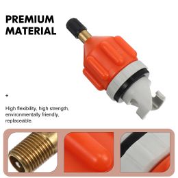 2 Pcs Air Valve Adapter Inflatable Kayak Accessories SUP Pump Nozzle Converter Adaptors Copper Rubber