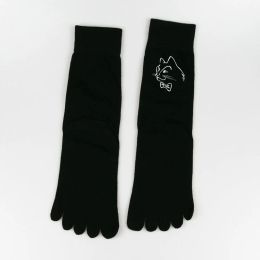 High Tube Toe Socks Men Or Women Custom Printing Five Fingers Long Tube Socks Sports Running Soks Knee High Socks