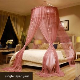 11 Colors Summer Elgant Hung Dome Mosquito Net For Double Bed Breathable Mesh Fabric Mosquito Net Home Bedroom Hanging Decor