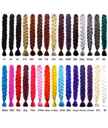 Synthetic Braiding Hair Extensions 82Inch unFolded 165gPcs Long Jumbo Braids Crochet Hair Extensions More colors7189778