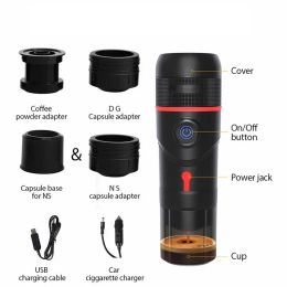 3 In 1 Mini Portable Car Espresso Coffee Machine For nespresso Coffee Capsule Espresso Coffee Maker USB For Home With Coffee Cup