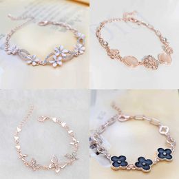 FEERIE van bracelet Korean version of Sweet Beauty Bracelet Handicraft Colour Protection Rose Gold Plating Best Friend Student Girls Womens Fashion