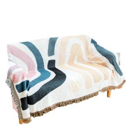 Nordic Style Multifunctional Throw Sofa Blanket On The Bed Travel TV Nap Tassel Soft Towel Hotel Bedspread Home Decor