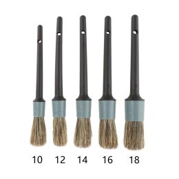 1/5x Auto Detailing Brush Set Fit for Air Conditioner Interior Exterior Multi Purpose Air Conditioner Cleaning Engine Air Vent