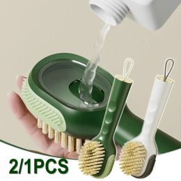 2/1Pcs Multifunctional Cleaning Brush Soft-bristled Liquid Shoe Brush Clothes Brush Shoe Clothing Board Brush Shoe Cleaner