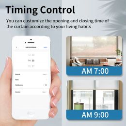 TNCE TUYA WiFi Smart Motorised Chain Roller Blinds Shade Shutter Drive Electric Curtain Motor RF Remote With Alexa Google Home