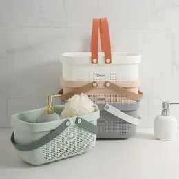 Laundry Bags Plastic Storage Organizer For Bathroom Kitchen Shampoo Body Bath Drain Basket