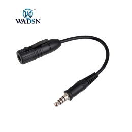 Tactical U94PTT WADSN Earphone Militry Civil Headphone Wiring Transform Adapter FullSeries Outdoor Headset And PTT Accessory