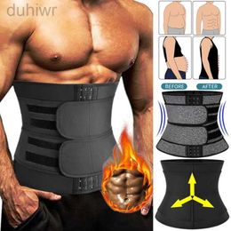 Slimming Belt Men Waist Trainer Back Support Slimming Lumbar Belt Military Tactical Belt Gym Accessories Abdominal Binder Corset Cincher 240409