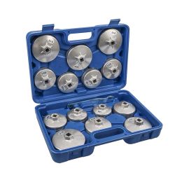 15pcs Cap Oil Philtre Wrench Socket Set Car Hand Remover Tool Kit 1/2inch 12.5mm Square Drive Car Fuel Filtering Device