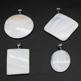 Natural Shell Pendant Various White Mother of Pearl Exquisite charms For jewelry making DIY Necklace Bracelet accessories