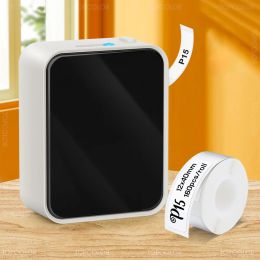 Mice Thermal Label Printer P15 Similar as Niimbot D11 D110 D101 Labelling Hine Wireless Bluetooth Label Maker Adhesive Label Tape