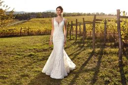 Eddy K 2024 Wedding Dresses Sexy Spaghetti Straps Lace Appliques Garden Bridal Gowns Sweep Train Mermaid Wedding Dress