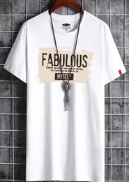 Mens t shirts Clothes Summer Slim Fit Tshirt Simple Casual Cotton Tee Tshirt for Men Streetwear Fashion Letter Print Black Plus S8035155