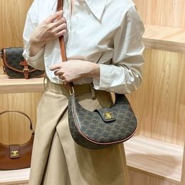 Leather Handbag Designer Sells New Women's Bags at 50% Discount Arc De Underarm Bag for New Trendy Womens Handheld Crossbody