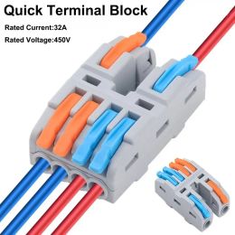 Universal Compact Quick Terminal Block Quick Electrical Cable Splice Mini Fast Connector Push-in Terminal Blocks Electrical