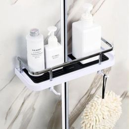 Bathroom Shelves Wall Mounted No Drill Space Aluminum Shower Corner Caddy Storage Shelf Multi-layer Organizer Rack