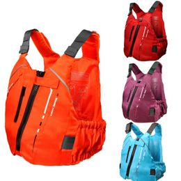 Adult Life Jacket Adjustable Multi Pocket jacket Buoyancy Safe Sailing Kayak Canoeing Fly Fishing Watersport Aid Vest 240403