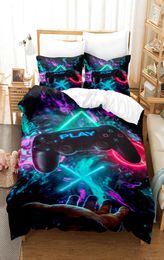 3D Bedding sets Teens Video Games Comforter Duvet Cover Set all size Gamepad Controller Bedding Set for Kids Boys Girls Youth Game4659624