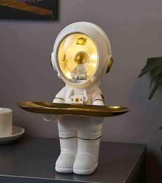 Decorative Objects Figurines Home Decoration Astronaut Statue Storage Tray Nordic Desk Astronaut Figurine Living Room Table Decor 5689878