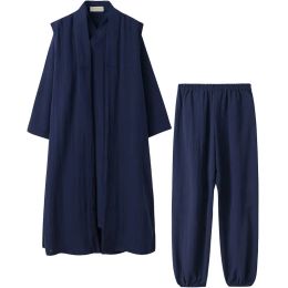23color high quality linen wudang tai chi robe Taoism kung fu uniforms Taoist clothing martial arts suits 3pcs/set