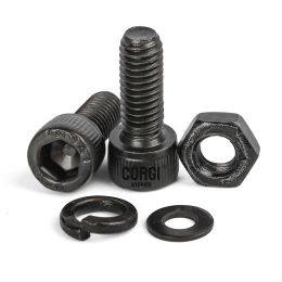 1080 Balck Hex Socket Head Screws Tool Box M2 M2.5 M3 M4 M5 M6 M8 M10 12.9 DIN912 Steel Allen Cap Screw Kit with Nuts Washers