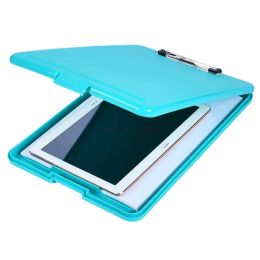 1pc A4 Plastic Storage Clipboard File Box Case Student Document File Folders Clipboard Write Pad Stationery School Office Supply